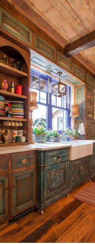 The kitchen is the central hub of most homes and, as a result, often takes a beating. Perfection! | Rustic kitchen design, Rustic kitchen cabinets, Rustic kitchen
