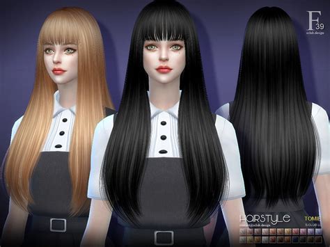 Woman Hair Long Hairstyle Fashion The Sims 4 P11
