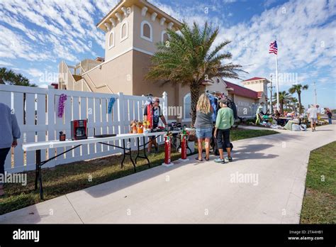 Beverly Beach, FL, USA - November 18, 2023: Beverly Beach garage sale