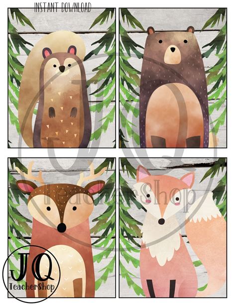 Printable Welcome Woodland Theme Banner Forest Theme Etsy