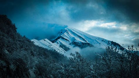 Free Photo Scenic View Of Snowy Mountain Alpine Winter Tranquil