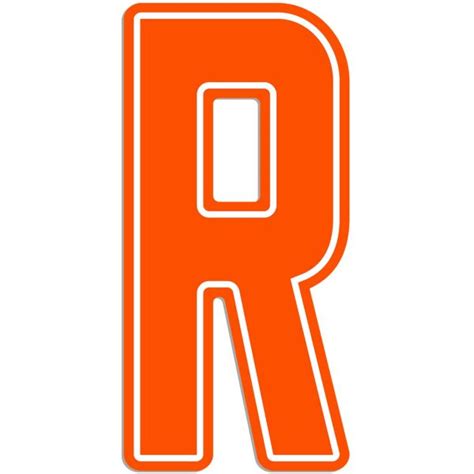 Giant Orange R Letter Outdoor Sign Outdoor Signs Lettering Orange