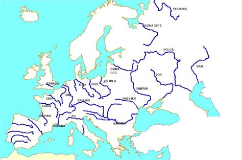 Europa Relevo E Hidrografia