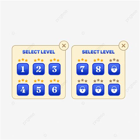 Level Button Vector Hd Images Game Level Button Level Button Game