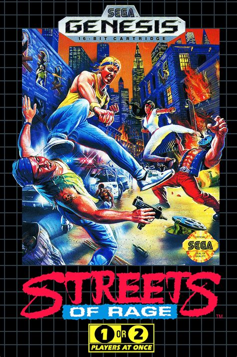 Streets Of Rage Sega Genesis Game Box Cover Art Poster Etsy