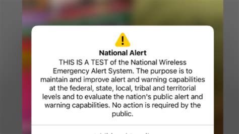 an emergency alert test sounded today on all u s cellphones tvs and radios here s what happened