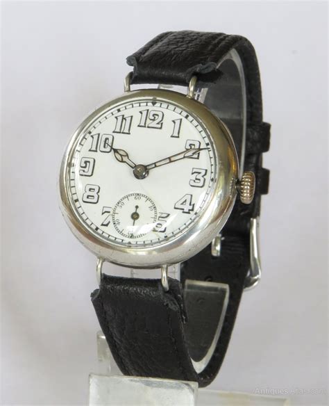 Antiques Atlas Ww1 Gents Silver Trench Watch 1917