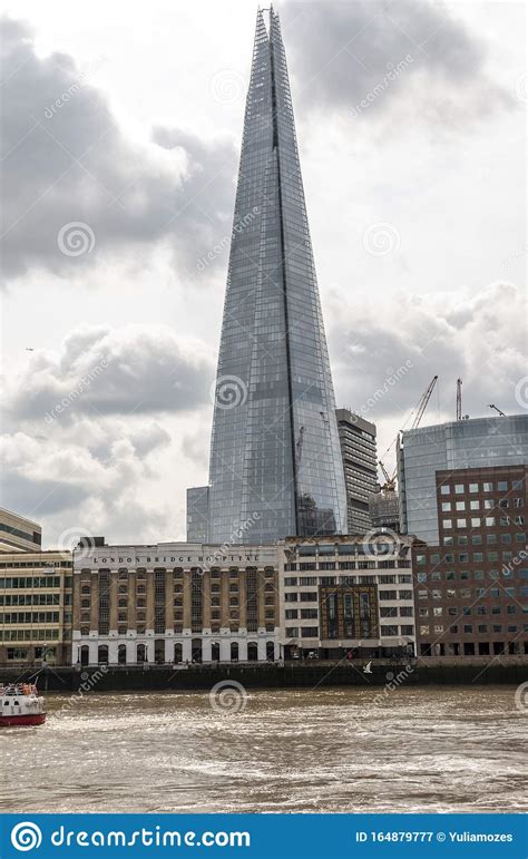 The Shard Skyscraper And River Thames Editorial Photography Image Of