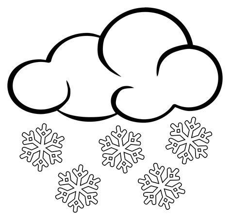 Clipart Snow Lineart