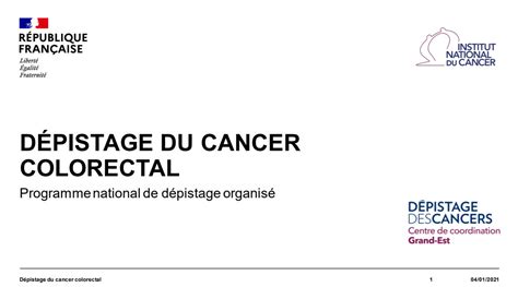 Le Dépistage Organisé du Cancer Colorectal DOCCR CRCDC Grand Est