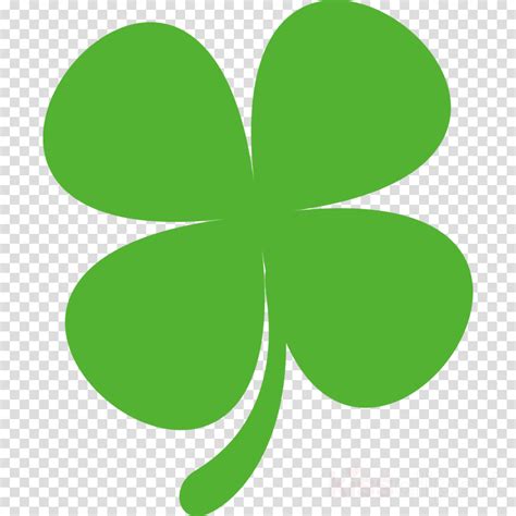 Four Leaf Clover St Patricks Day Clipart Green Leaf Symbol