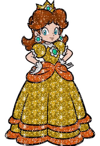 Glitter Princess Daisy Mario Gif Anim Gratuit Picmix