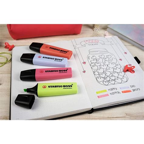 Stabilo Boss Original Highlighters Pack Of 8 Markers Art Lounge