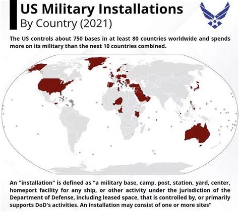 Us Military Bases Around The World R Mapporn Chegos Pl