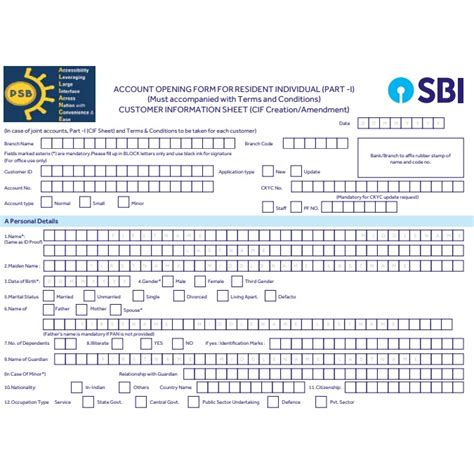 Idbi saving & current bank account opening form pdf download. SBI Savings Account Opening Form 2021 PDF Download