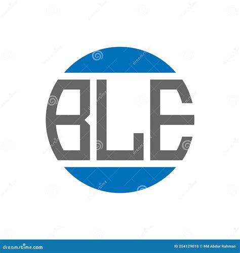 Ble Letter Logo Design On White Background Ble Creative Initials