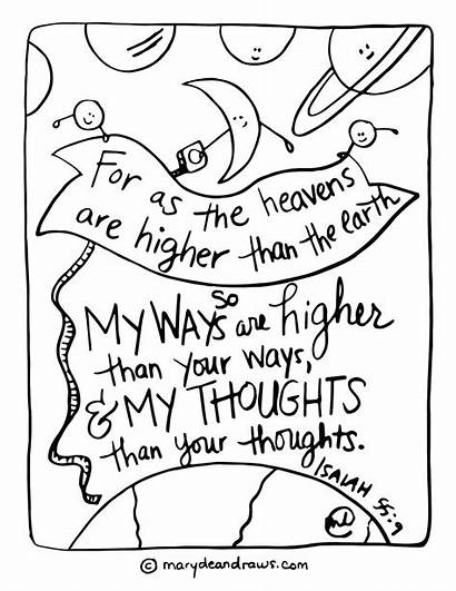 Coloring Isaiah Pages Printable Scripture Bible 55
