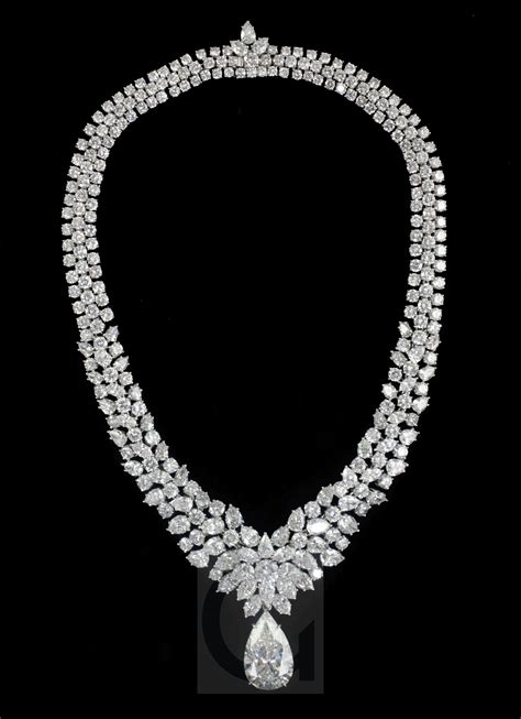 A Harry Winston Platinum And Diamond Necklace With 1791 Carat Diamond