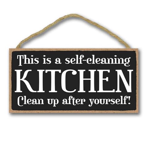 Kitchen Decor This Is A Self Cleaning Kitchen Hanging Wall Art