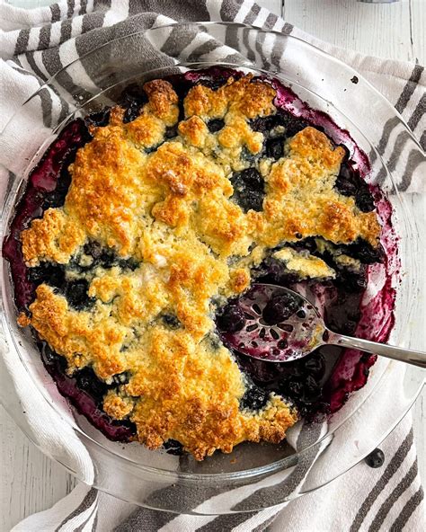 Easy Blueberry Cobbler With Frozen Blueberries