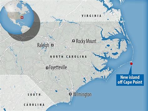 New Island Appears Off The Coast Of North Carolina Daily Mail Online