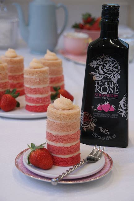 Tequila Rose Mini Layer Cakes In 2020 Tequila Rose Rose Recipes