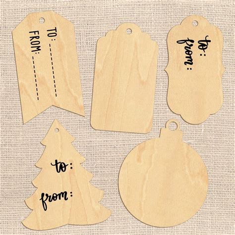 Wooden Gift Tags Hang Tags Cards Of Wood
