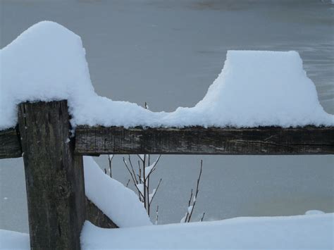 Free Images Snow Cold Fence White Ice Weather Snowy Season