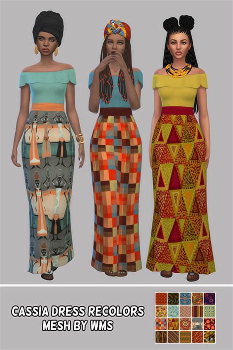 Cassia Dress Recolors The Sims 4 Catalog