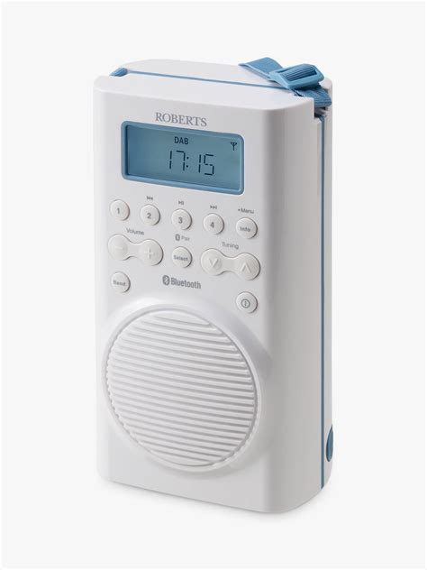 Roberts Splash Mini Dabdabfm Bluetooth Shower Radio White At John