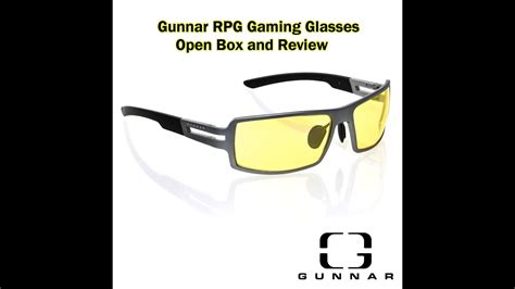 gunnar rpg gaming glasses unboxing and review youtube