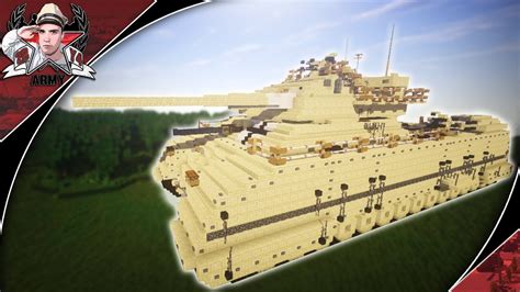 Minecraft Ww2 Landkreuzer P1000 Ratte Landship Tank Tutorial