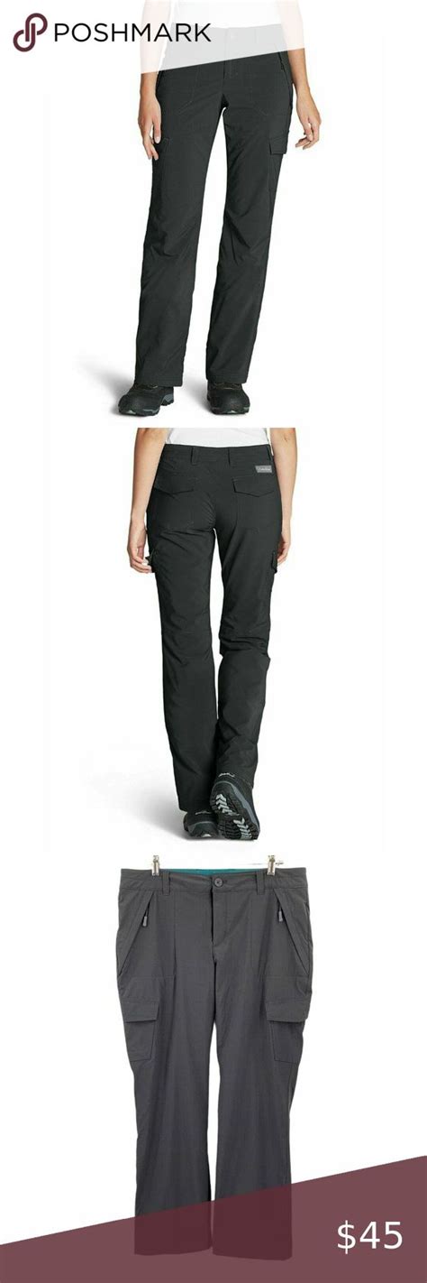 Eddie Bauer Black Polar Fleece Lined Flexion Pants Polar Fleece Eddie Bauer Parachute Pants