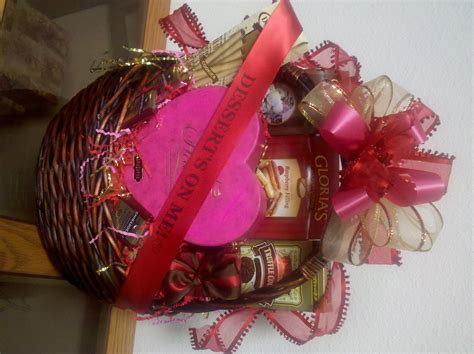 Well my valentines gift is a cheap but romantic and cute valentines gift set. Valentine's Day Gift Baskets- Dessert's On Me! | San Diego Gift Basket Creations