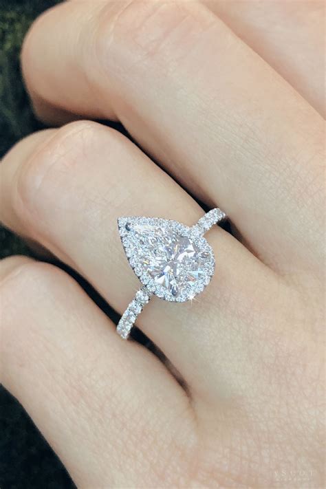 Pear Shape Diamond Ring Ascotdiamonds Pear Engagement Ring Pear