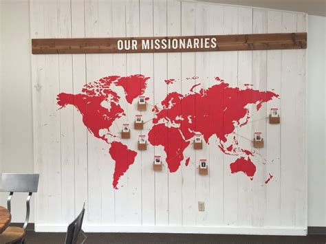 Missions Wall World Map Missions Wall World Map For The Village Church