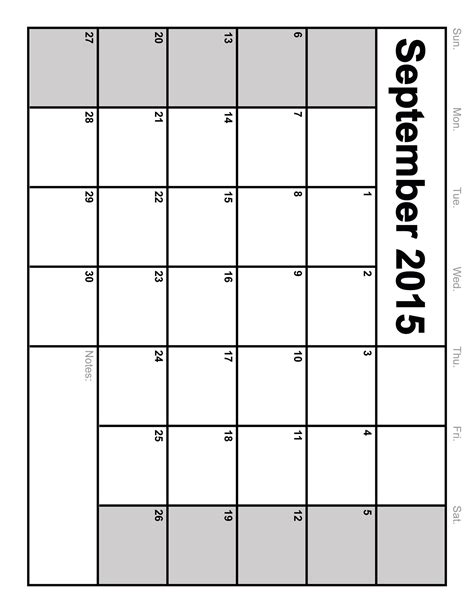 Free Printable Blank Monthly Calendar Templates Template Calendar Design