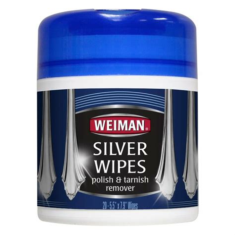 Weiman Silver Polish And Tarnish Remover Cleaner Wipes Ebay