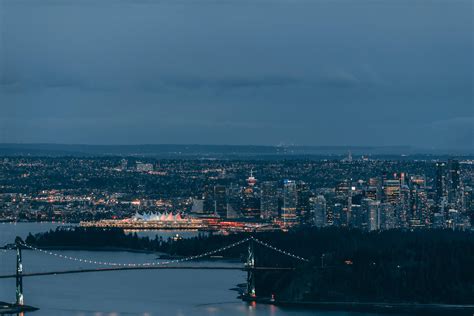Good Morning Vancouver I Took A Picture Of The Skyline During Sunset