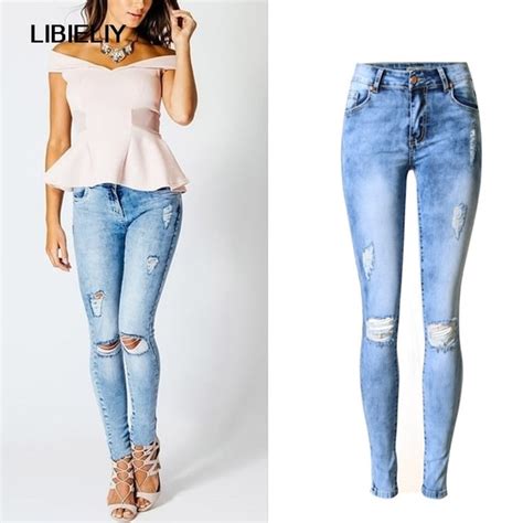 Nice New High Quality Women Vintage Straight Jeans Ladys Sex Washed
