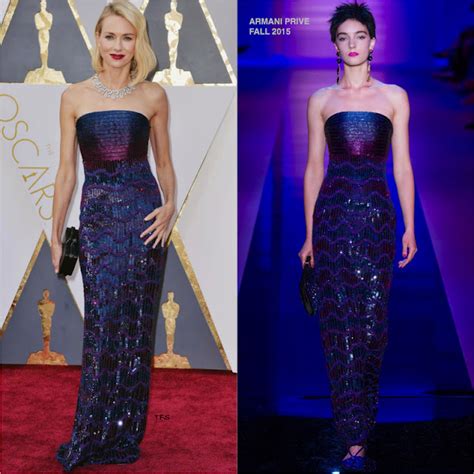 Naomi Watts In Armani Prive At The 2016 Academy Awards
