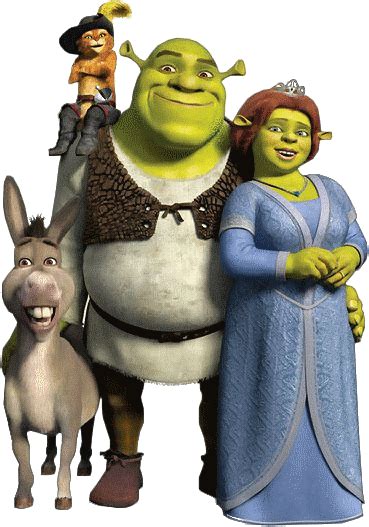 Download Shrek Shrek Fiona Donkey Puss In Boots Hd Transparent Png