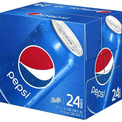 Pepsi Soda 12 Oz Cans 24 Count Pepsi Pepsi Cola