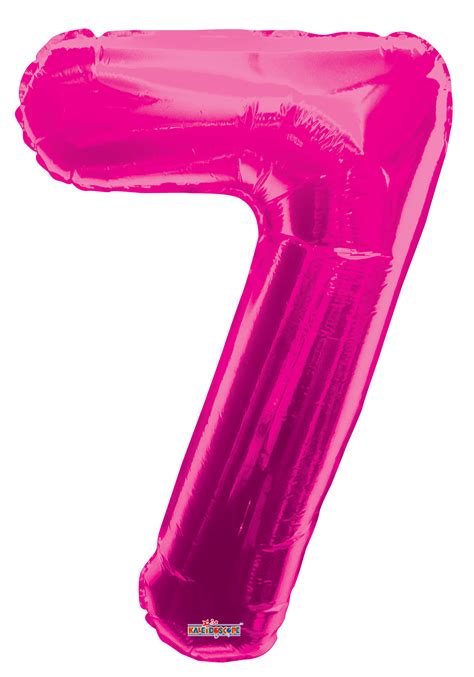 Buy 34 Pink Number 7 Balloons For Only 235 Usd By Convergram
