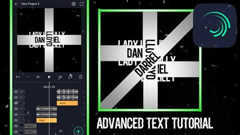 Advanced Text Tutorial Alight Motion 2 Youtube