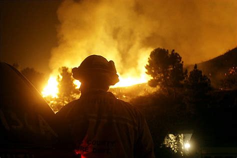 Officials Wildfires In The Los Angeles National Forest Caused By