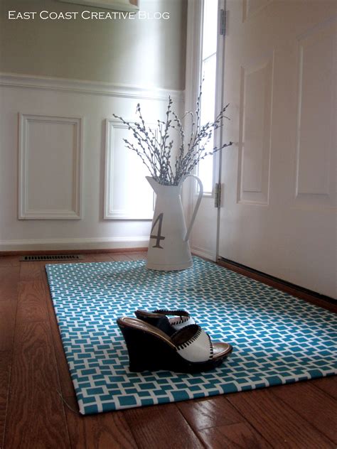 Diy Fabric Floor Cloth Floor Mat East Coast Creative