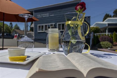 Tie a yellow ribbon around the vase. Missing Man Table Set in the Heart of Downtown Gig Harbor ...