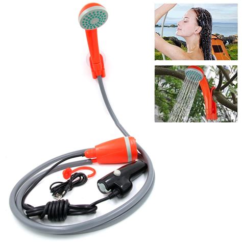 Portable Outdoor Shower Compact Handheld Camping Showerhead Easy