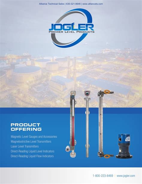 Jogler Magnetic Level Gauge Magnetostrictive And Laser Level Transmitter Catalog